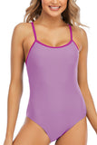 Sexy Women Athletic One-piece Swimsuits Sports Bathing Suits