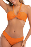 Women Halter O-ring Bikini Two Piece Bathing Suits