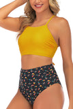 Cute Women Bikini Swimsuit High Waist Two Piece Bathing Suit