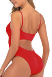 Women Sexy One-Piece Swimsuit seductive Cut-outs Swimwear