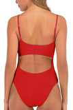 Women Sexy One-Piece Swimsuit seductive Cut-outs Swimwear