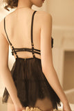 Appeal sexy hold bosom underwear temptation perspective suit sleep skirt hollow lace hot suit