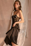 Autumn sexy lace see-through nightgown women's long satin strap nightdress home dress set